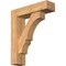 Ekena Millwork Balboa Block Smooth Bracket w/ Offset Brace, Western Red Cedar, 5 1/2"W x 20"D x 24"H BKT0604X20X24BOA05SWR - alternate 1
